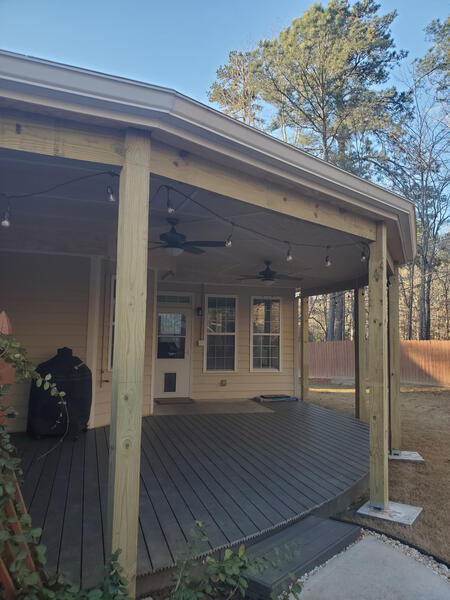 💡 Custom Covered back Patios